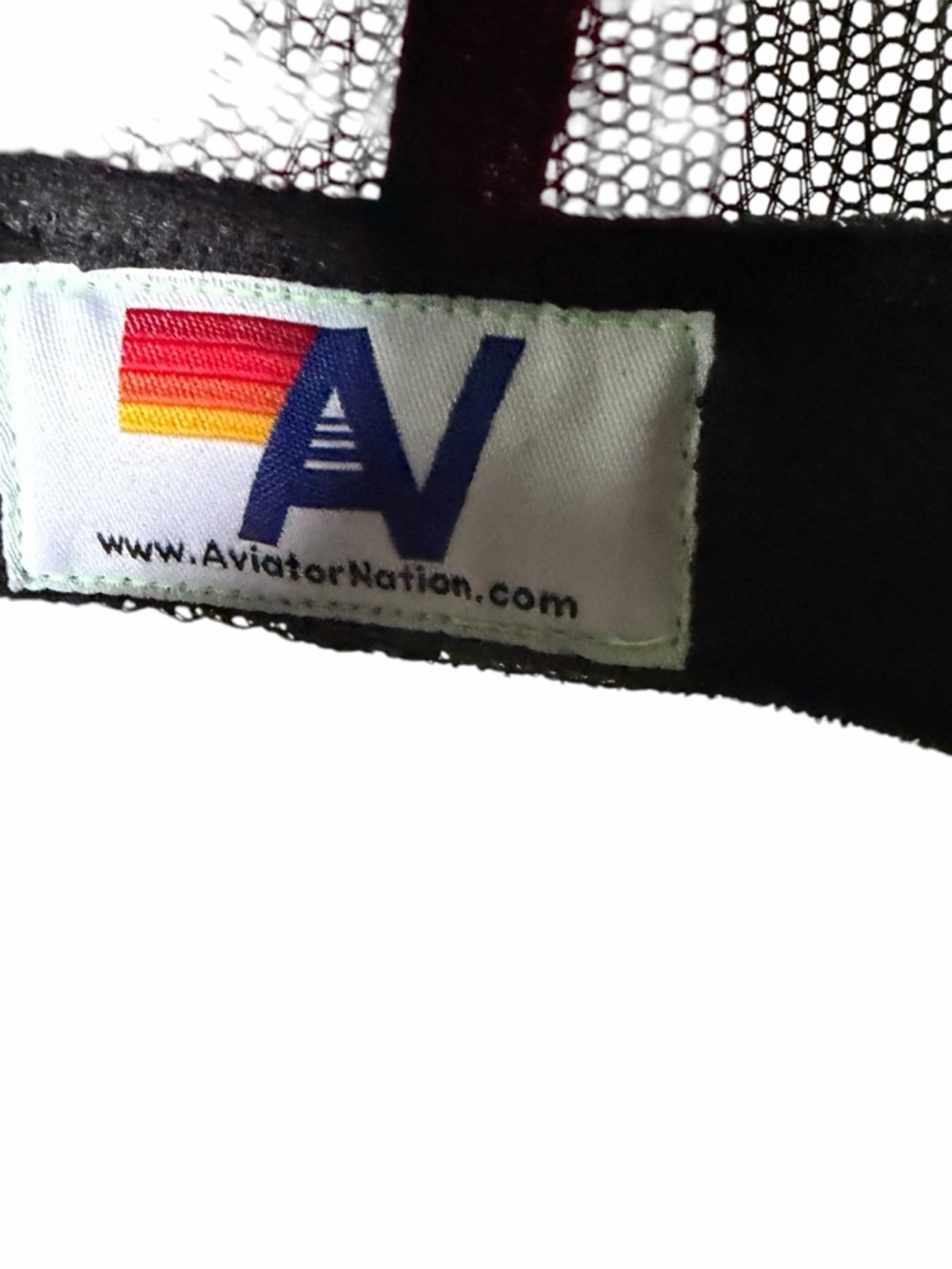 Aviator Nation Malibu CA Trucker Hat Black Mesh Snapback Rainbow Patch Cap - Picture 6 of 8